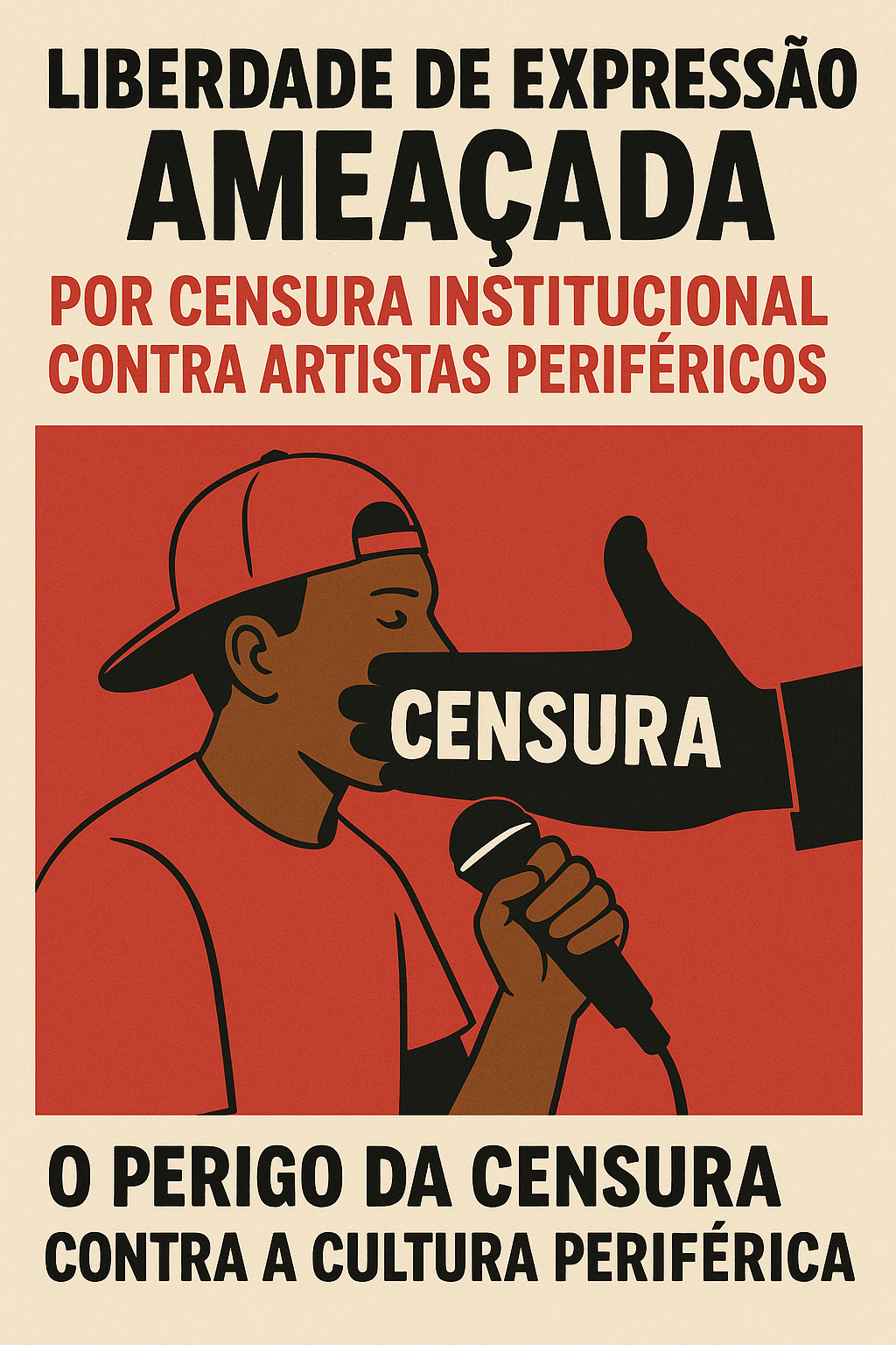 liberdade de expressão ameaçada por censura institucional contra artistas periféricos