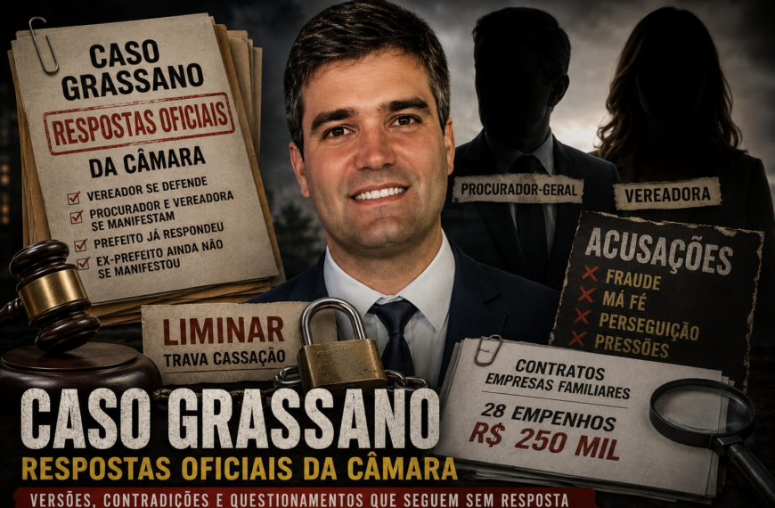 Caso Grassano: respostas oficiais da câmara
