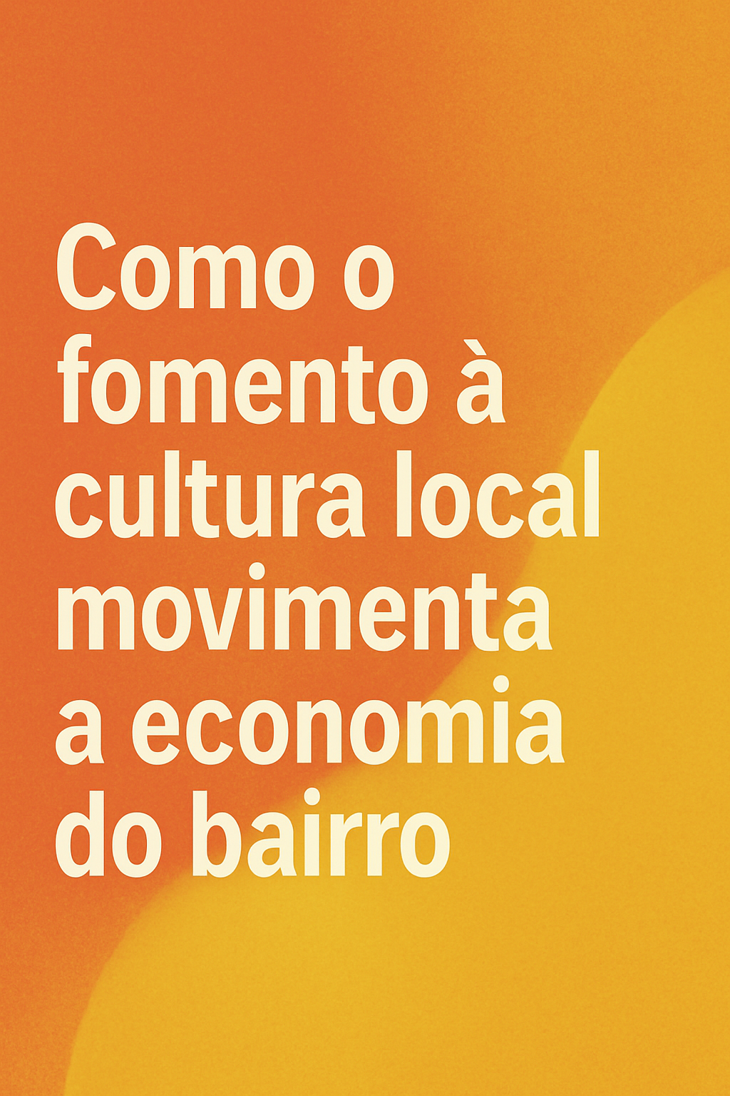 Feira cultural ao ar livre reúne artesanato, apresentações artísticas e vendedores em uma praça de bairro. Isso é fomento à cultura local.